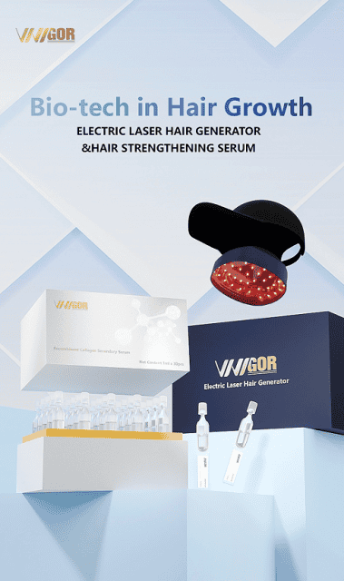 Electric Laser Hair Generator & Hair Strengthening Serum for Hair Regrowth and Anti-Hair Loss