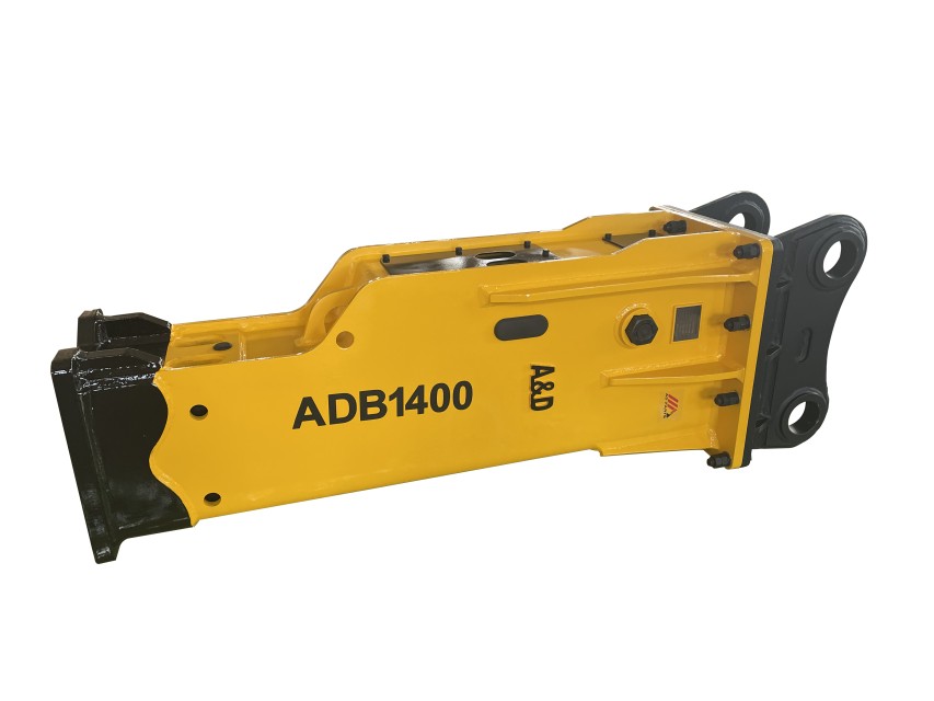 Hydraulic Breaker Hammer for Excavator - Silenced Type, Model ADB1400, Customized Color