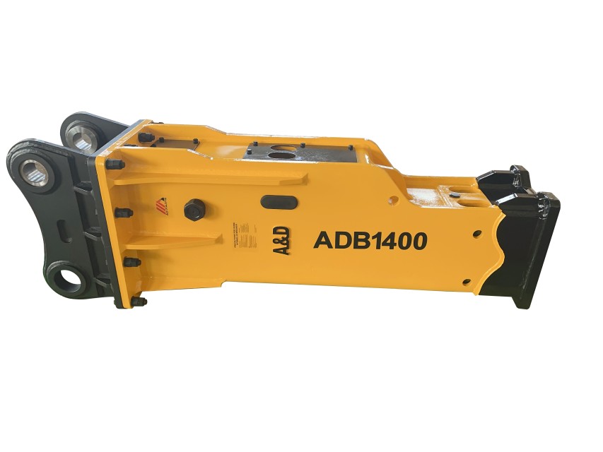 Hydraulic Breaker Hammer for Excavator - Silenced Type, Model ADB1400, Customized Color