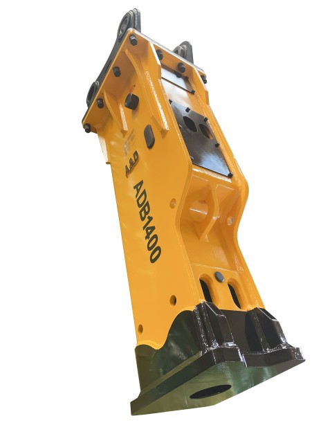 Hydraulic Breaker Hammer for Excavator - Silenced Type, Model ADB1400, Customized Color