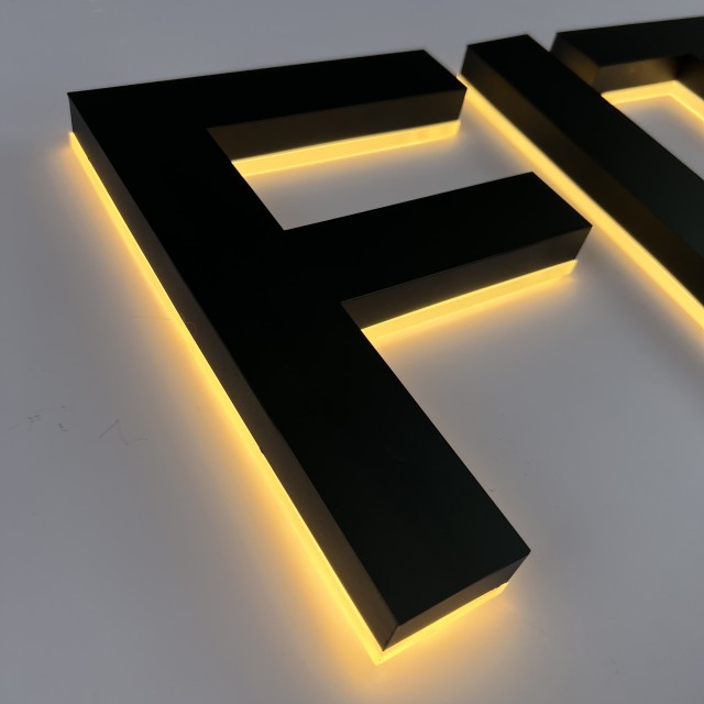 LED 3D Metal Acrylic Letter Sign - SL-003 Modern Customizable LED Sign