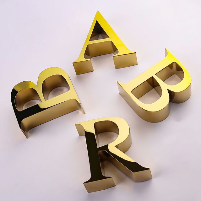 LED 3D Metal Acrylic Letter Sign - SL-003 Modern Customizable LED Sign