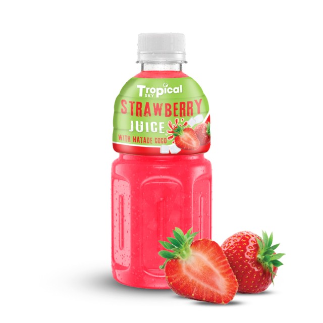 Nata de Coco Mix Raspberry Juice Drink 320ml PET Bottle - Competitive Price