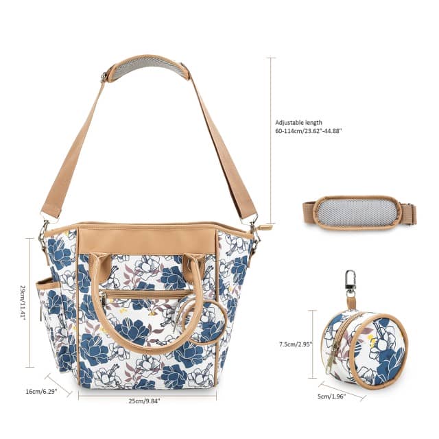 Printed Multifunctional Mommy Bag - Lightweight and Waterproof, Ideal for Travel & Shopping