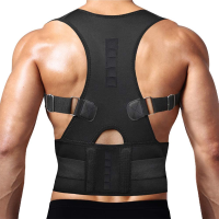 Adjustable Shoulder Magnetic Therapy Back Support Corrector For Back Pain Relief