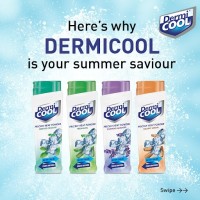 Dermi Cool Prickly Heat Powder for Adults - Cooling Relief for Heat Rash