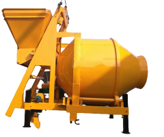 Trailer Concrete Mixer with Lifting Bucket JZC300 for Efficient Construction