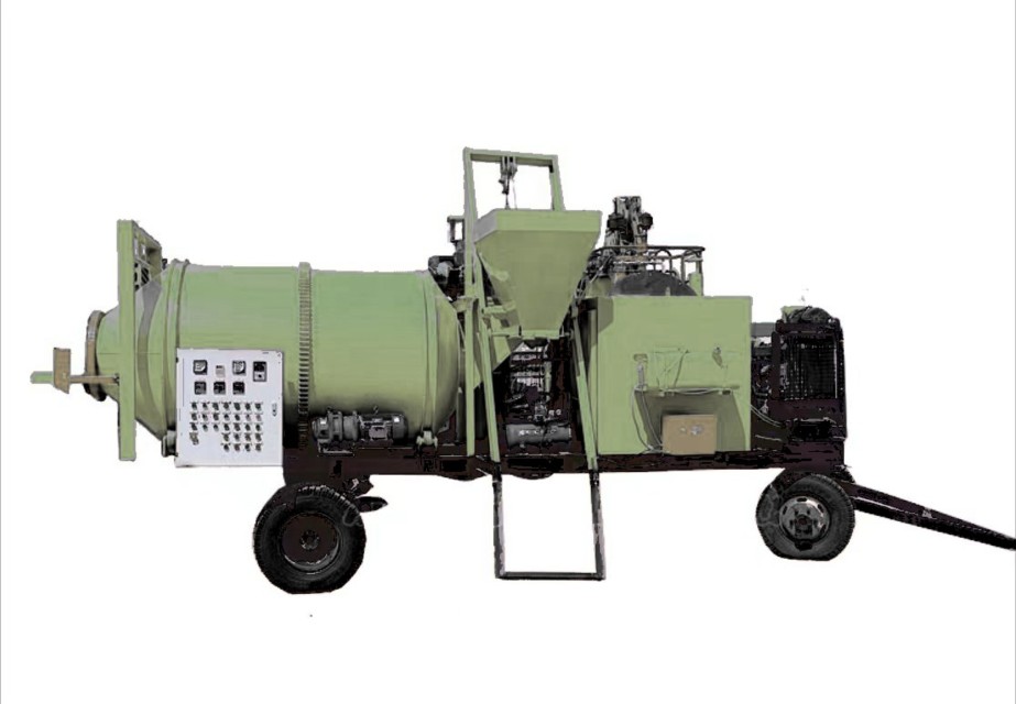 Trailer Asphalt Mixer YQLB4T, Portable 4T/H Capacity, Diesel Powered, for Yard Paving