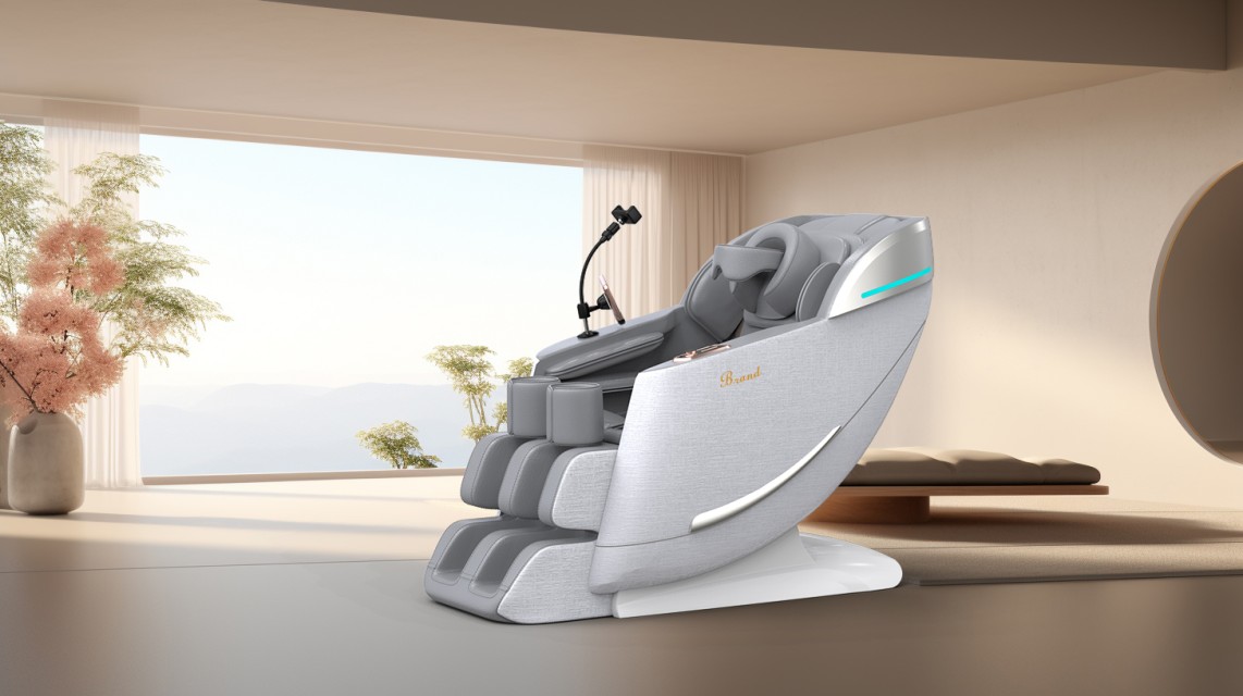 VCT-Z64 8D Zero Gravity Full Body Massage Chair - Black/White, Relaxation