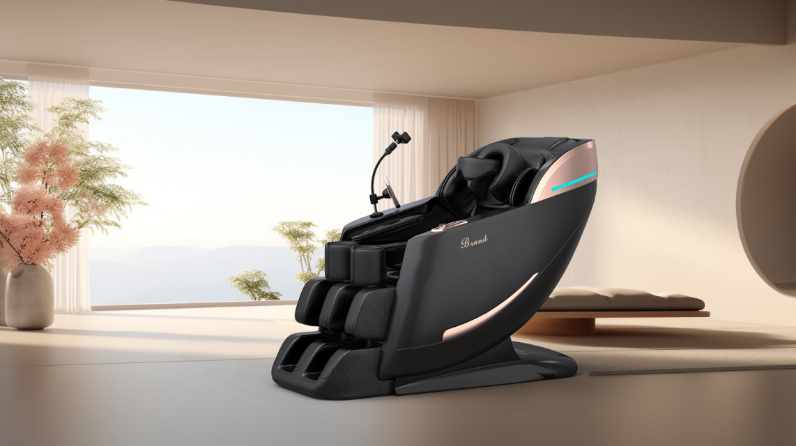 VCT-Z64 8D Zero Gravity Full Body Massage Chair - Black/White, Relaxation