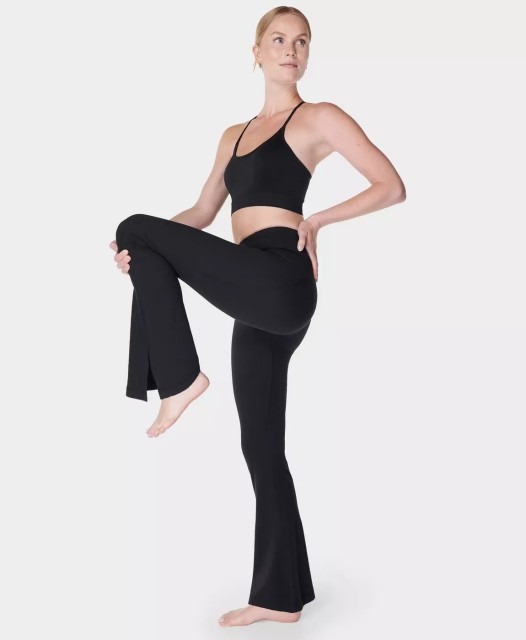 Bell-Mouth Yoga Pants – Nylon Spandex Fabric for Sportswear & Daily Use