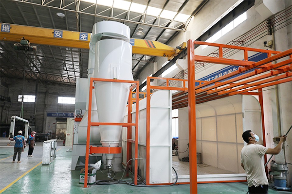 Billboard Electrostatic Coating Line - Energy-Saving Powder Coating System for Metal Surface Treatment