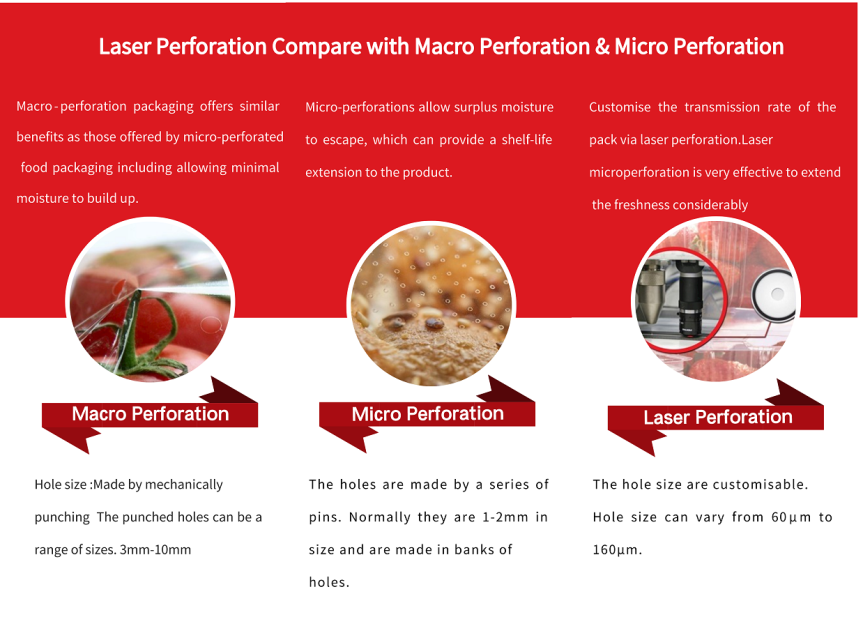 Laser Perforation System for Food Packaging - Perforation for Fresh Produce and MAP Packaging