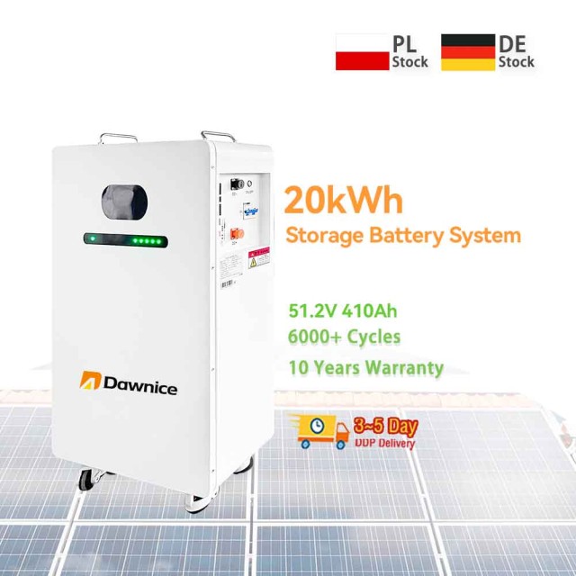 Dawnice 20kWh 48V 400Ah Lifepo4 Wall Mounted Lithium Battery for Residential and Commercial Energy Storage