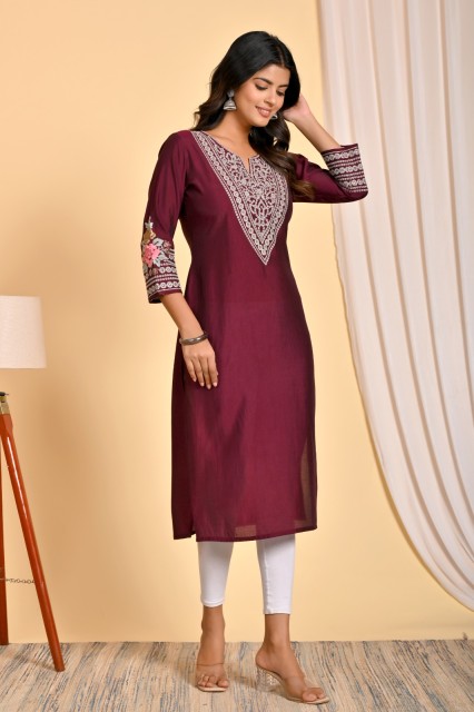 Designer Embroidery Kurti for Women - from India, Stylish & Comfortable