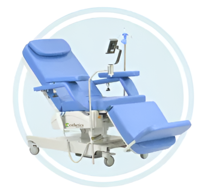 Electric Dialysis Chair - Ergonomic Design for Hemodialysis, Chemotherapy, and Blood Transfusions