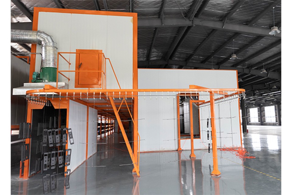 Electronic Door Lock Electrostatic Coating Line - High Efficiency & VOC-Free Powder Coating