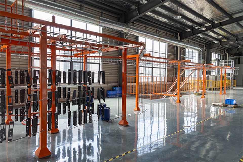 Electronic Door Lock Electrostatic Coating Line - High-Efficiency Powder Coating System for Metal Surfaces