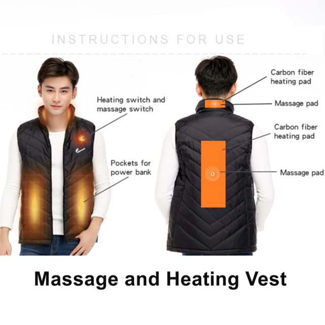 Heating Vest Smart Temperature Cloth - 3-Zone Adjustable Heated Jacket for Women