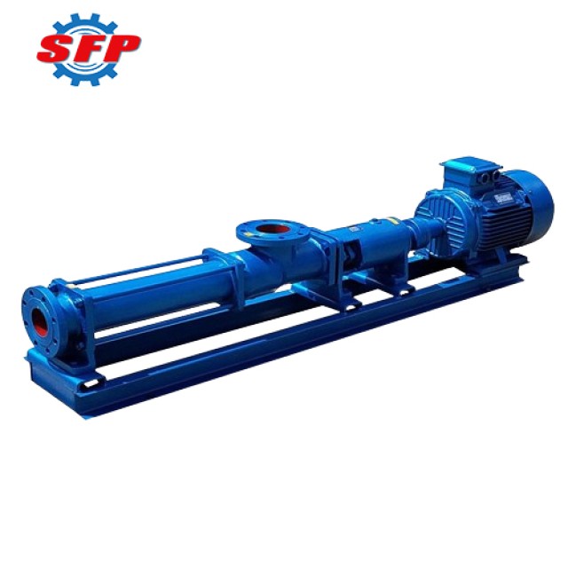 G Series High Viscosity Single Screw Pump - Blue Screw Pump for Mud, Mechanical Seal