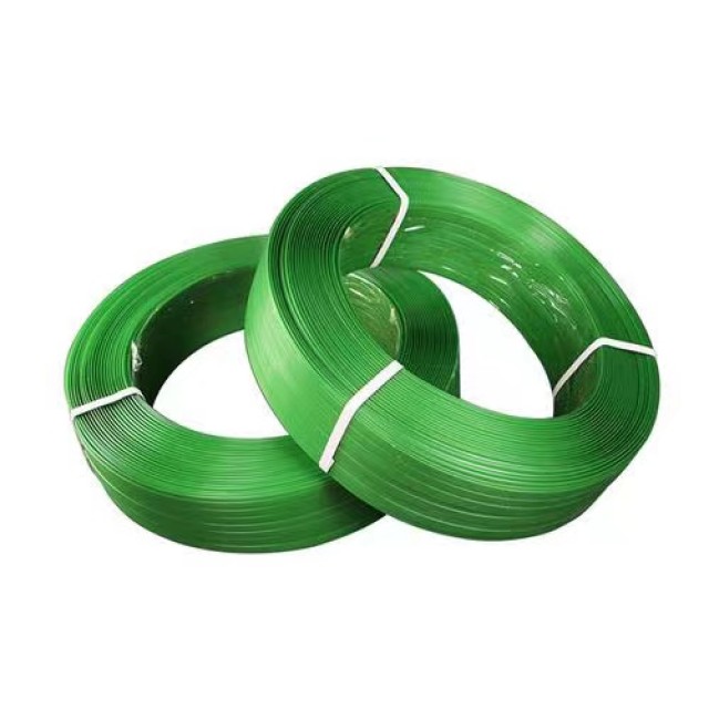 PET Plastic Steel Belt - Eco-Friendly Green Packaging Strap for Industrial Use