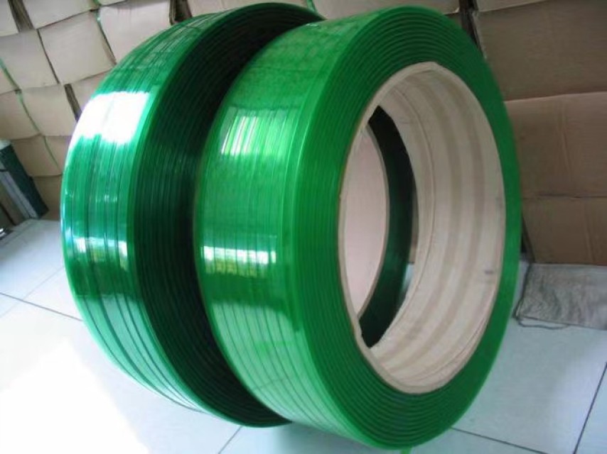 PET Plastic Steel Belt - Eco-Friendly Green Packaging Strap for Industrial Use