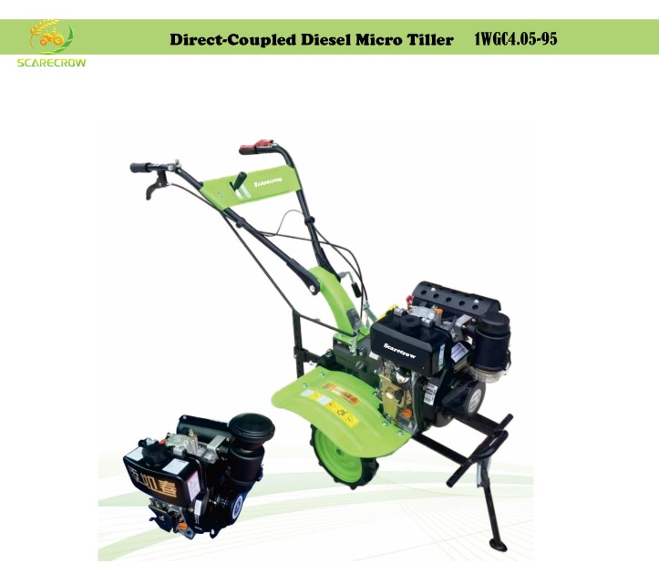 Power Tiller for Farming – Model 1WGC4.05-95Green Sprite Series Mini Tiller