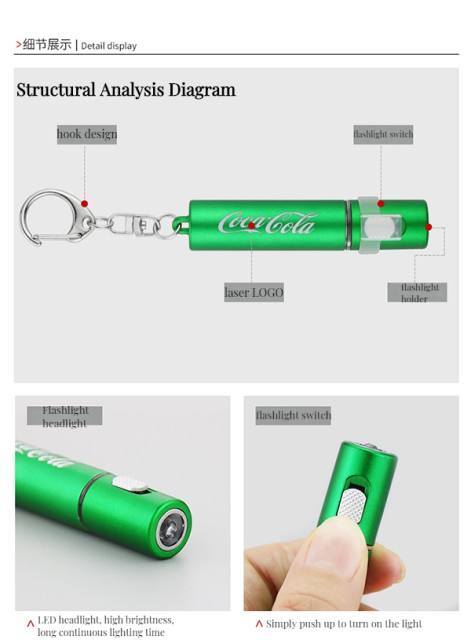 LED Flashlight – Compact Design, Customizable for Promotional Use