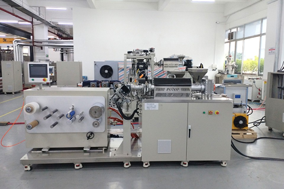 Small Precision ABA Co-Extrusion Casting Experimental Line for Polymer Research and Production