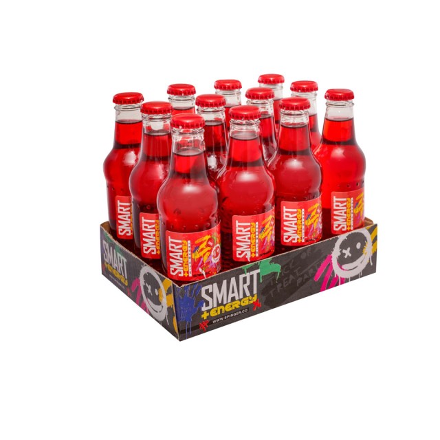 SMART DRINK Wild Berry – Healthy, Low-Sugar Energy & Vitamin Drink in Glass Bottle