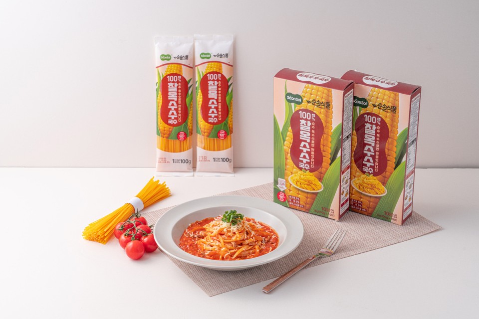 Soonsol 100% Glutinous Corn Noodles - Gluten-Free, Vegan, Cholesterol-Free Pasta for Healthy Meals