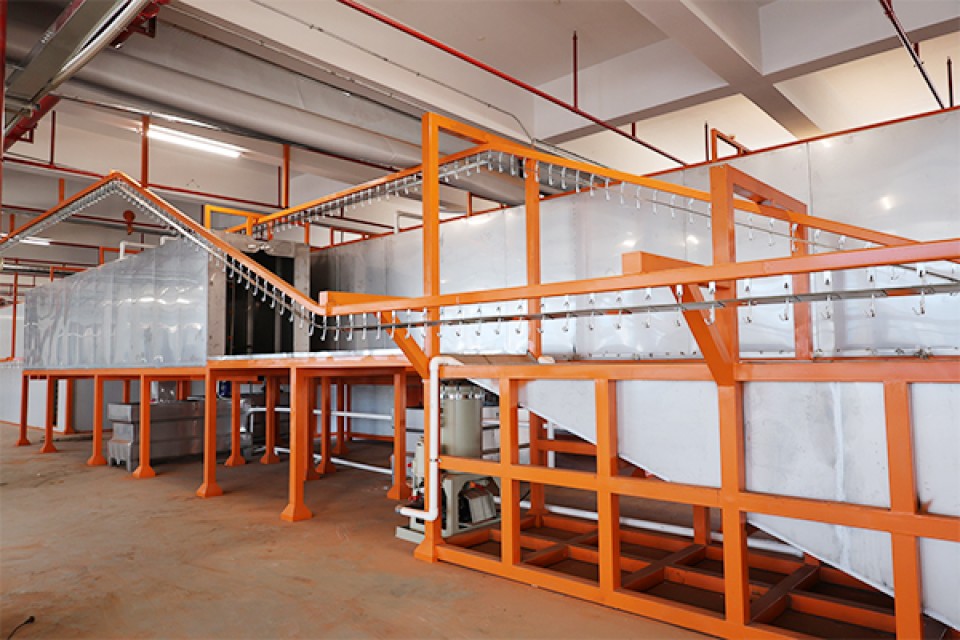 Speaker Electrostatic Coating Line - Corrosion-Resistant Coating Solution for Metal Surfaces