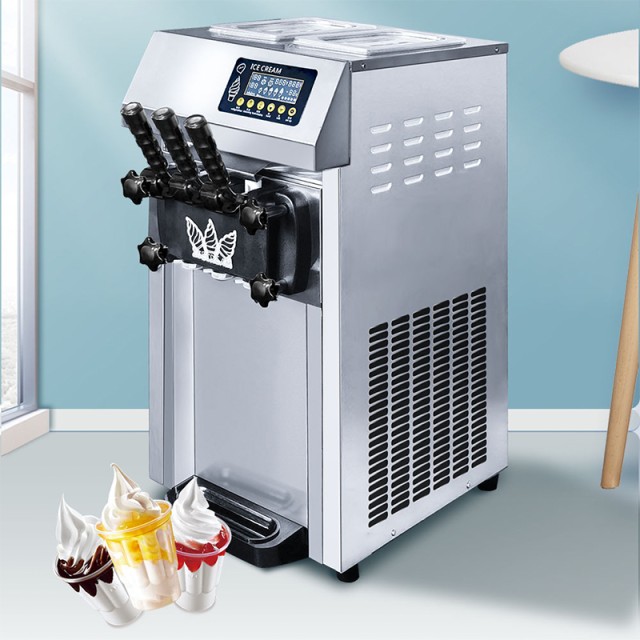 Table Soft Ice Cream Machine-ZM-126 - for Coffee Shops and Restaurants, Fast Refrigeration