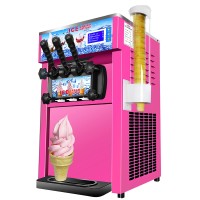 Table Soft Ice Cream Machine Quick Refrigeration ZM-168 - With Durable Compressor