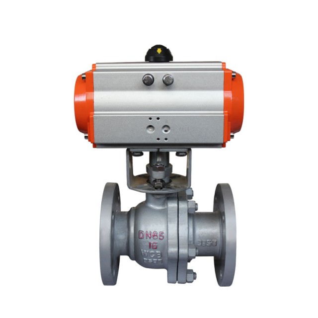 Stainless Steel Pneumatic Actuator Ptfe Flange Ball Valve 2inch 12v For Industrial Use