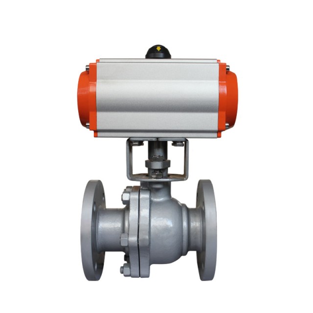 Stainless Steel Pneumatic Actuator Ptfe Flange Ball Valve 2inch 12v For Industrial Use