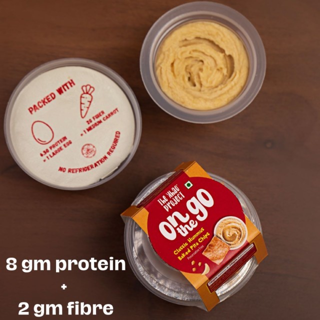 Baked Pita Chips with Hummus - Healthy Gluten-Free Snack Supplier India