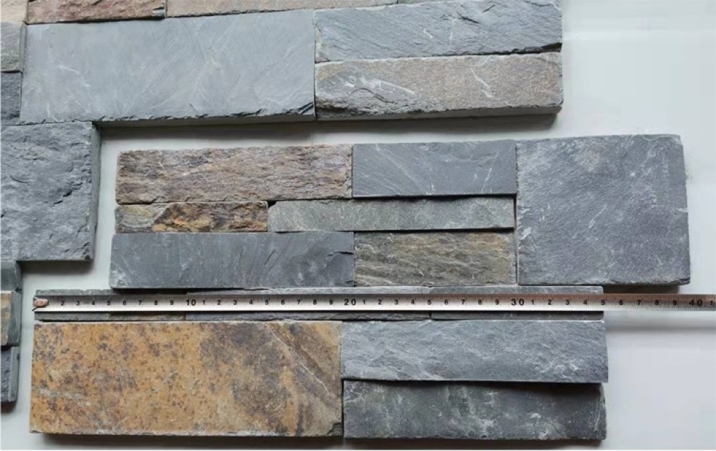 China Stacked Stone Cladding Rusty Slate Wall Panel – Multicolor, for Exterior & Interior Use