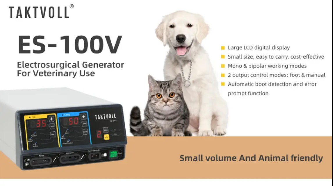 High Frequency Generator for Veterinary Surgery - Monopolar and Bipolar Modes