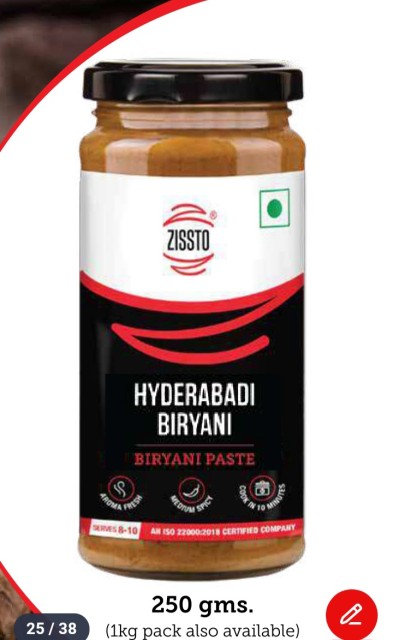 Zissto Hyderabadi Biryani Paste – Authentic Gravy Base for Biryani