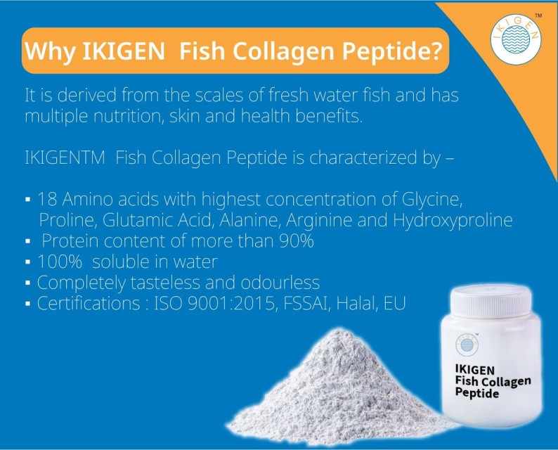 IKIGEN Fish Collagen Peptide for Skin, Hair, and Joint Health – Wholesale from India