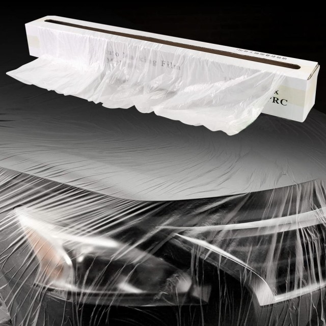 Large Masking Film for Car Painting Protection – Transparent, Customizable HDPE Sheeting