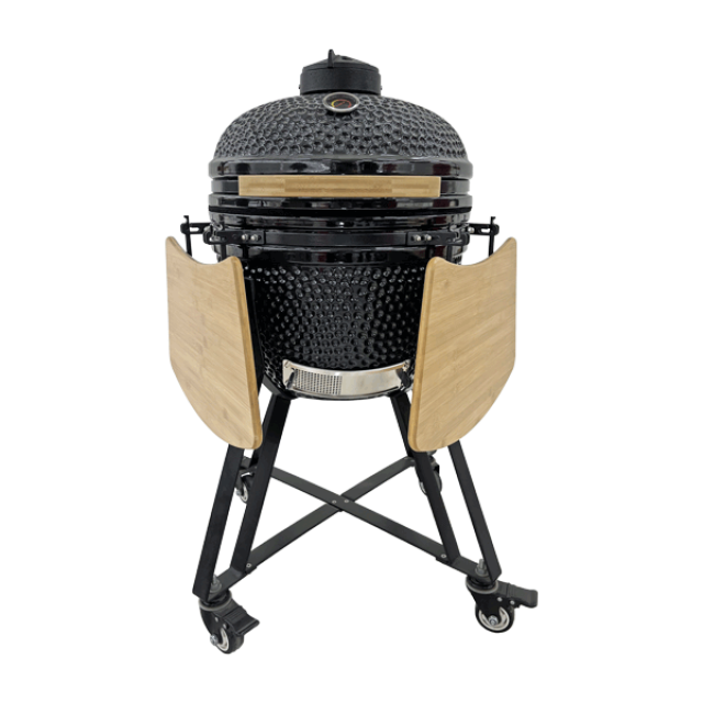 Kamado Ceramic Grill Smoker – 20-Inch, BBQ with Trolley for Outdoor Kitchens