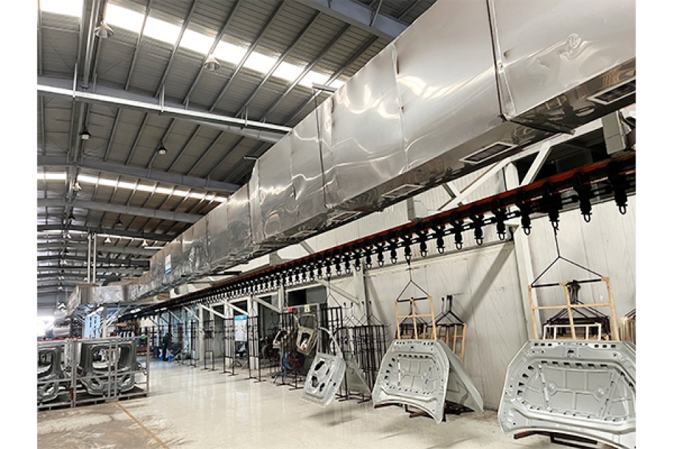 PVC Glue Coating and Drying Line for Automotive Parts