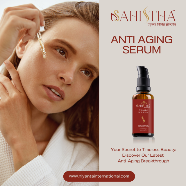 Sahistha Anti Ageing Face Serum – Wrinkle Reduction, Youthful Skin, Wholesaler