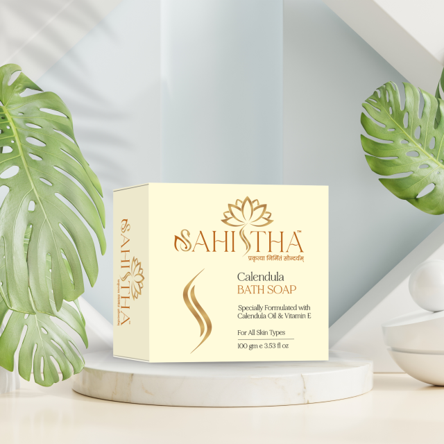 Sahistha Calendula Bath Soap for Skin Moisturizing and Softening – Wholesale India