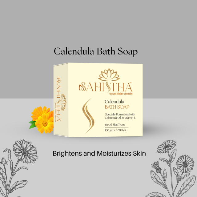 Sahistha Calendula Bath Soap for Skin Moisturizing and Softening – Wholesale India