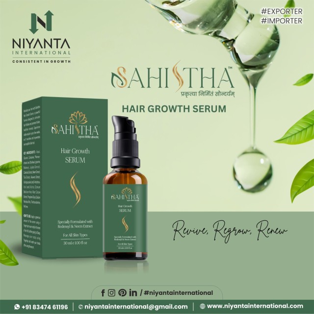 Sahistha Hair Growth Serum for Thicker, Fuller Hair, Faster Growth & Hair Fall Control