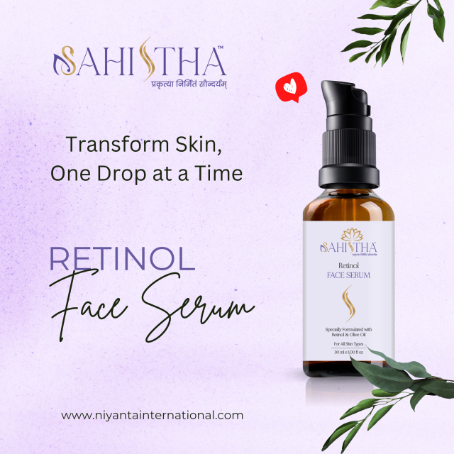 Sahistha Retinol Face Serum – for Better Skin Radiance & Texture, Wholesale from India