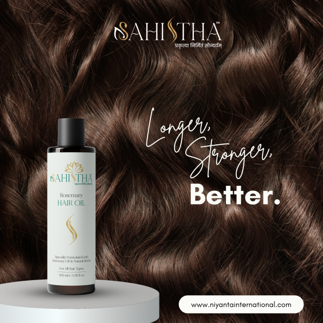 Sahistha Rosemary Hair Oil for Natural Hair Growth and Scalp Nourishment